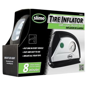 Slime 12 Volt Tire Inflator with Gauge and Light